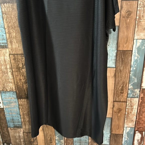 S. Deer large black one shoulder button strap fancy stretchy dress - Picture 3 of 16